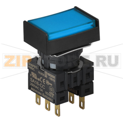 Выключатель кнопочный, Ø отверстия: 16 мм Autonics S16PRT-H1B2C 