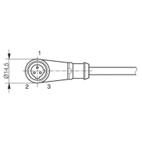 Кабель соединительный, 3 полюса, 1 шт Contrinex S13-3FUW-020