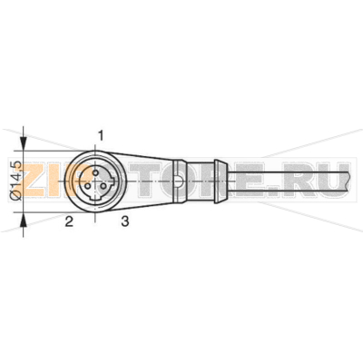 Кабель соединительный, 3 полюса, 1 шт Contrinex S13-3FUW-020 