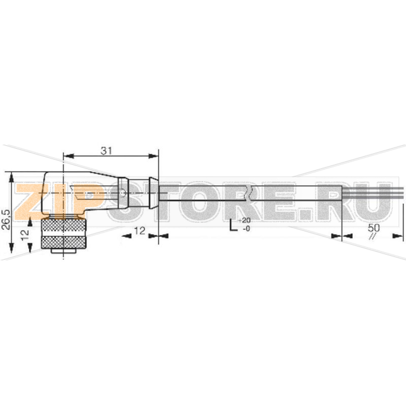 Кабель соединительный, 3 полюса, 1 шт Contrinex S13-3FUW-020 