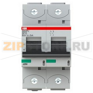 Выключатель автоматический двухполюсный, S802PV-SP10 ABB 2CCF019597R0001 