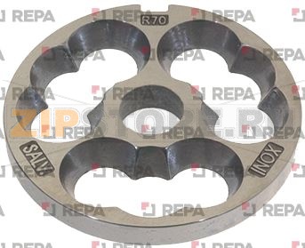 РЕШЕТКА ИЗ НЕРЖ.СТАЛИ МОД.R70/12/0 УНГЕР 