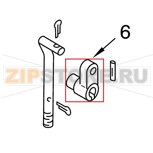 Кронштейн подъемного устройства для миксеров KitchenAid 5KPM5EWH4 Подъемный рычаг поддона KitchenAid 5KPM5EWH4Запчасть на сборочном чертеже под номером: 6