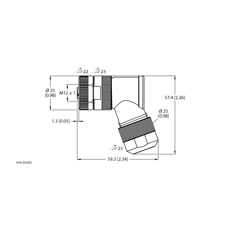 Разъем разборный Turck FW-EWKPM0514-PK-S-0813 