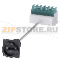 ГЛАВНЫЙ ВЫКЛЮЧАТЕЛЬ 6-ПОЛЮСНЫЙ IU=25, P/AC-23A ПРИ 400V=9,5KW НИЖНЕГО КРЕПЛЕНИЯ НА МОНТ. РЕЙКЕ/ПО 2 ОТВЕРСТИЯМ ПОРОТНАЯ РУКОЯТКА ЧЕРНАЯ Siemens 3LD2113-3VK51