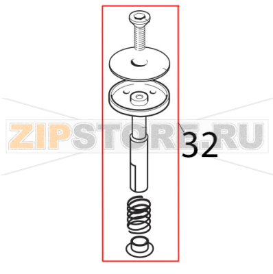Gruppo ric. pistone nuovo nero Saeco Royal Classic Gruppo ric. pistone nuovo nero Saeco Royal ClassicЗапчасть на деталировке под номером: 32