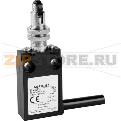 Выключатель концевой с роликом 24 В, 5 А, IP67, 1 шт Panasonic MEP1G24Z 