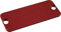 Пластина торцевая 160x51.5 мм, материал: алюминий, красная, 10 шт Hammond 1455TALRD-10