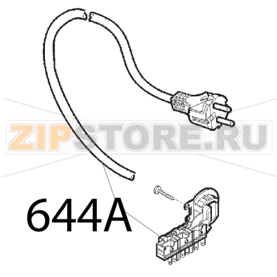 Cavo alim. comp. suko con PA 205 Sirman Agata 250 Cavo alim. comp. suko con PA 205 Sirman Agata 250Запчасть на деталировке под номером: 644A