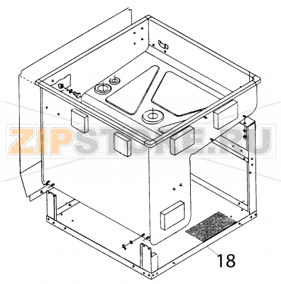 Frame Fagor FI-120 Frame Fagor FI-120Запчасть на деталировке под номером: 18Название запчасти Fagor на английском языке: Frame FI-120.