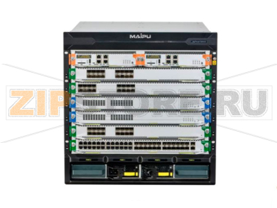 Коммутатор распределения ≥2 Тбит/с, 1G:192, 10G:128, 40G:32, 4 слота питания Maipu NSS6600-06 