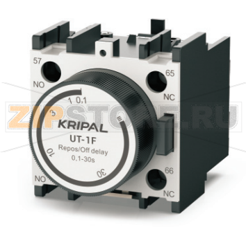 Модуль задержки времени на отключение 0.1...30 с, 1NO+1NC Kripal UT-1F 