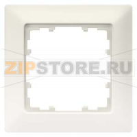 DELTA LINE ТИТАНОВО-БЕЛЫЙ РАМКА 1-МЕСТНАЯ 80X80MM Siemens 5TG2551-0