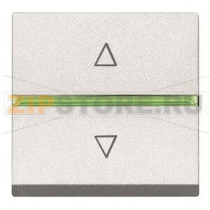 Механизм электронного выключателя жалюзи, двухмодульный, альпийский белый ABB 2CLA226120N1101 