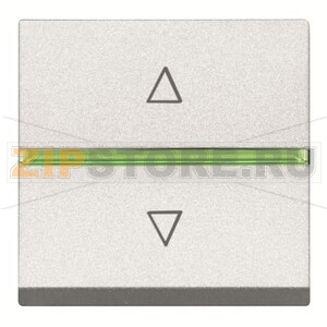 Механизм электронного выключателя жалюзи, двухмодульный, альпийский белый ABB 2CLA226120N1101 