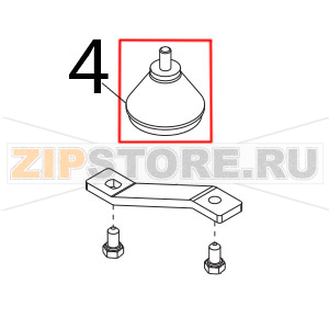 Piedino piccolo doppio M5 a punta Sirman Mirra 300 Y09 Piedino piccolo doppio M5 a punta Sirman Mirra 300 Y09Запчасть на деталировке под номером: 4
