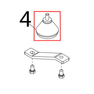 Ножка M5 двухсторонняя маленькая с заострённым наконечником Sirman Mirra 300 Y09 Ножка M5 двухсторонняя маленькая с заострённым наконечником Sirman Mirra 300 Y09Запчасть на деталировке под номером: 4