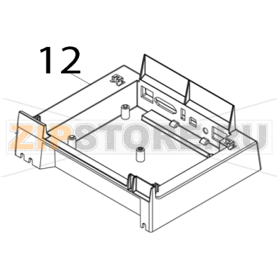 Print engine module base frame TSC TE210 Print engine module base frame TSC TE210Запчасть на деталировке под номером: 12