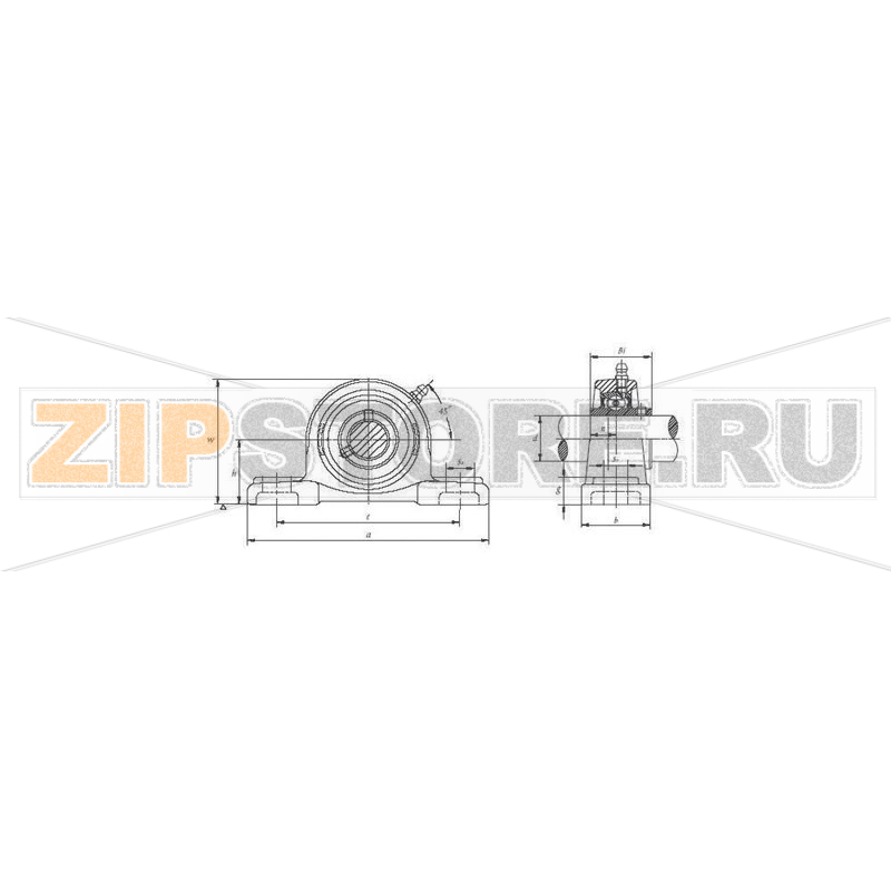 Подшипник на лапках UBC UCP 210 