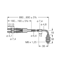 Кабель оптоволоконный, высокотемпературный Turck BAT23SM8