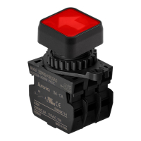 Выключатель кнопочный, Ø отверстия: 22/25 мм Autonics S2PRS-P3RU2AD