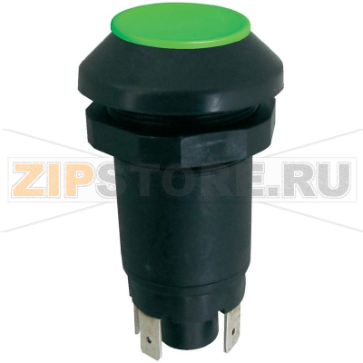 Кнопка 48 В DC/AC, 0.5 А, 1 x вкл/выкл, без фиксации, IP67, 1 шт Elobau 145000AA10 