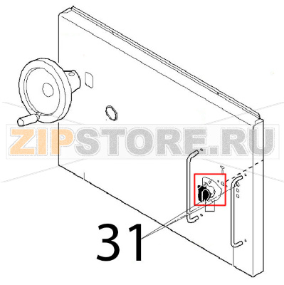 Manopola el. perno Ø: 6 Angelo Po 1G1BR1E Manopola el. perno Ø: 6 Angelo Po 1G1BR1EЗапчасть на деталировке под номером: 31