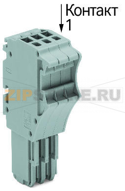 1-проводниковая розетка; 1,5; 9-пол.; 1,50 mm; серые Wago 2020-109 