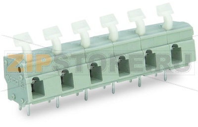 PCB terminal block; push-button; 2.5 mm; Pin spacing 10/10.16 mm; 7-pole; suitable for Ex-e applications; CAGE CLAMP®; commoning option; 2,50 mm; light gray Wago 257-657/000-009/999-950 Клеммные колодки с зажимами CAGE CLAMP®, монтаж с помощью нажимных кнопокУстановите шаг контактов в мм или дюймах либо сжав клеммные колодки плотнее, либо разделяя ихИдеальны для монтажа в полевых условиях благодаря простоте использования при помощи нажимных кнопокУдобный монтаж без использования инструментов...