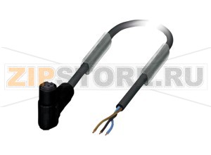 Кабель датчика-исполнительного устройства Female connector V3-WR-10M-PUR Pepperl+Fuchs Описание оборудованияFemale cordset, snap locking, 3-pin, PUR cable