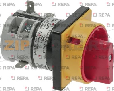 ЧЕРНЫЙ ТРЕХПОЛЮСНЫЙ ПЕРЕКЛЮЧАТЕЛЬ 15 А 400 В 