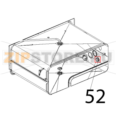 Supporto sonda AL cuore con cava Unox XVC 104 Supporto sonda AL cuore con cava Unox XVC 104Запчасть на деталировке под номером: 52
