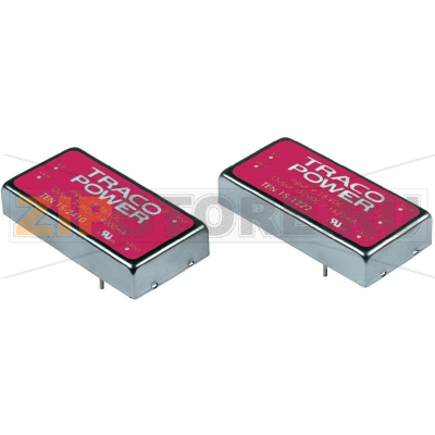 Преобразователь DC/DC, печатный монтаж, ±12 V/DC, 625 mA Traco Power TEN 15-1222 