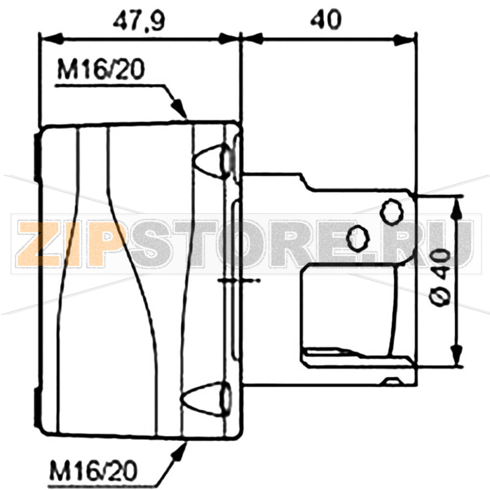 Кнопка аварийной остановки в корпусе 240 В/AC, 2.5 А, IP66, 1 шт Baco LBX130091 