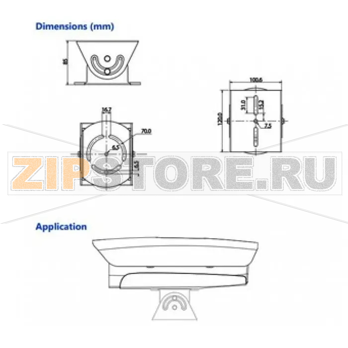 Кронштейн для кожуха Dahua PFA160 