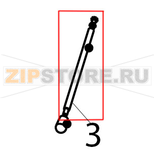 Heating element lifting lever Tecnoinox FR70E7 Heating element lifting lever Tecnoinox FR70E7Запчасть на деталировке под номером: 3