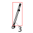 Heating element lifting lever Tecnoinox FR70E7