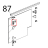 Cerniera sup. alluminio vetro int. Unox XVC 204