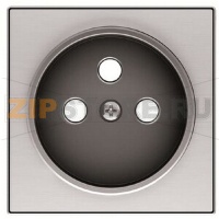 Накладка розетки, нержавеющая сталь ABB 1705.20
