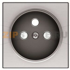 Накладка розетки, нержавеющая сталь ABB 1705.20 