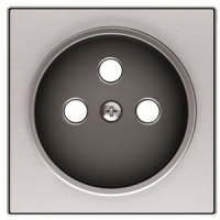 Накладка розетки, нержавеющая сталь ABB 1705.20