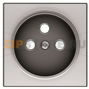 Накладка розетки, нержавеющая сталь ABB 1705.20 