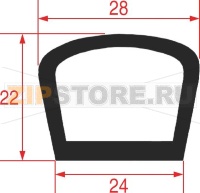 ПРОКЛАДКА ДЛЯ ДВЕРЦЫ ДУХОВКИ 645Х510 ММ
