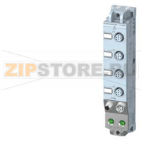 SIMATIC ET 200AL, станция распределённой периферии DIQ 4+DQ 4X24VDC/0,5A, 4XM12, степень защиты IP67 Siemens 6ES7143-5AF00-0BA0