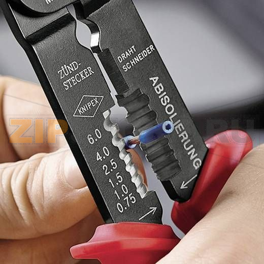 Клещи зажимные для опрессовки, от 0.5 до 2.5 мм² Knipex 97 21 215 B 