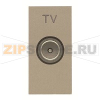 Механизм ТВ розетки, одномодульный, шампань ABB 2CLA215070N1901