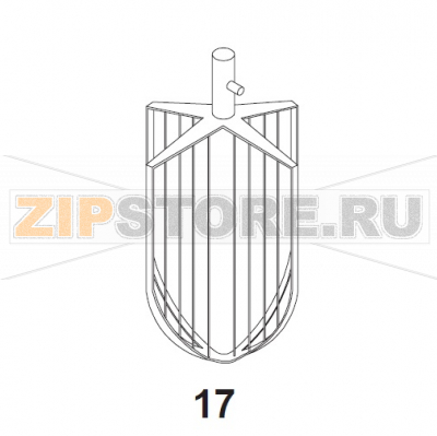 40L Wing Whip, Stainless Steel Bear Varimixer AR40 VL-1S                                                                         40L Wing Whip, Stainless Steel Bear Varimixer AR40 VL-1SЗапчасть на сборочном чертеже под номером: 17Название запчасти на датском&nbsp;языке: 40L Wing Whip, Stainless Steel Bear Varimixer AR40 VL-1S