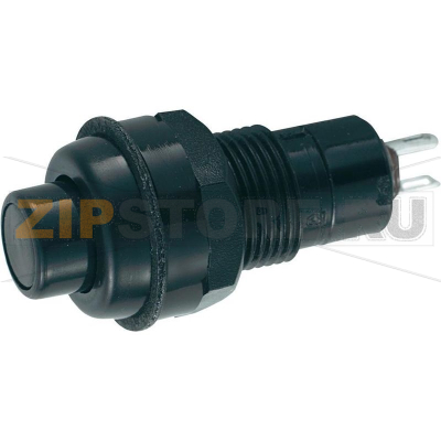 Кнопка 125 В/AC, 3 А, 1 x выкл/вкл, с фиксацией, 1 шт Miyama DS-256, BK 