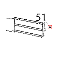 Nottolino M6 cromato fiss. griglie Unox XFT 185
