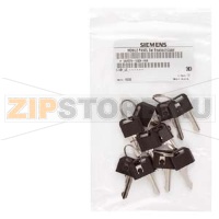 ДОПОЛНИТЕЛЬНЫЙ КЛЮЧ ДЛЯ МОБИЛЬНЫХ ПАНЕЛЕЙ, ОСНАЩЕННЫХ КЛЮЧОМ, УПАКОВКА ИЗ 10 ШТУК Siemens 6AV6574-1AG04-4AA0